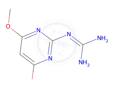 Chemical structure of Guanidine, (4,6-dimethoxy-2-pyrimidinyl)-(9CI)