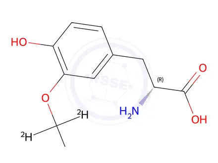 Chemical structure of Levodopa EP Impurity C-d3 (S-isomer) (L-3-O-Methyldopa-d3)