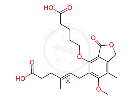 Chemical structure of Mycophenolic Acid Carboxybutoxy Ether