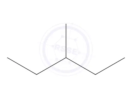 Chemical structure of 3-Methylpentane
