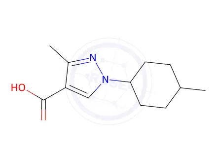 Chemical structure of 3-Methyl-1-(4-methylcyclohexyl)-1h-pyrazole-4-carboxylic acid