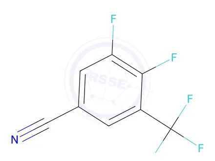 Chemical structure of 3,4-Difluoro-5-(trifluoromethyl)benzonitrile