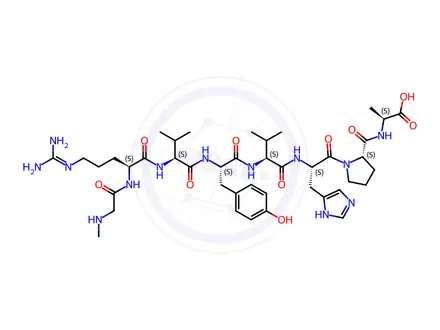 Chemical structure of Saralasin