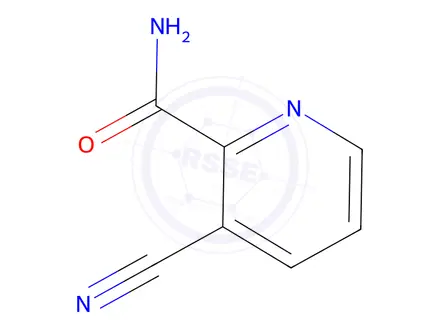 Chemical structure of 3-CYANOPYRIDINE-2-CARBOXAMIDE