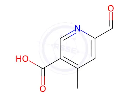 Chemical structure of 6-Formyl-4-methylnicotinic acid