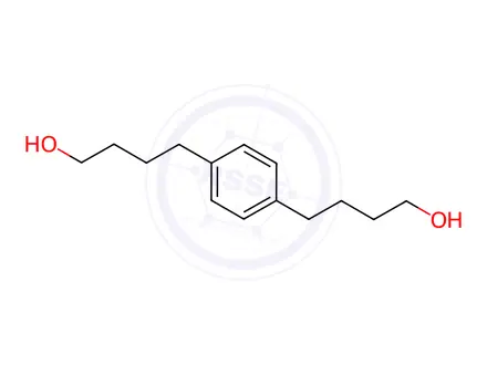 Chemical structure of 1,4-Benzenedibutanol