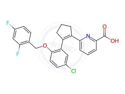 Chemical structure of GW 848687X