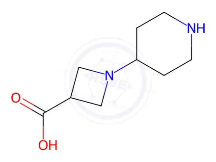 Chemical structure of 1-PIPERIDIN-4-YL-AZETIDINE-3-CARBOXYLIC ACID-2HCl