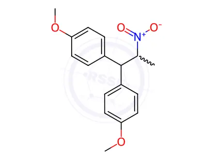 Chemical structure of 1-methoxy-4-[1-(4-methoxyphenyl)-2-nitro-propyl]benzene