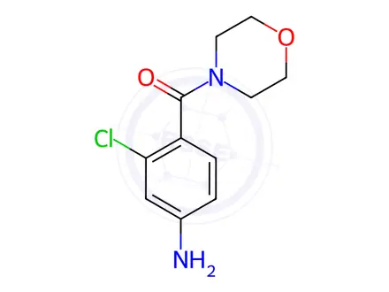 Chemical structure of 3-Chloro-4-[(morpholin-4-yl)carbonyl]aniline