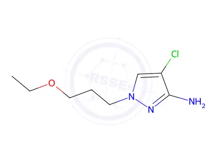 Chemical structure of 4-Chloro-1-(3-ethoxypropyl)-1h-pyrazol-3-amine
