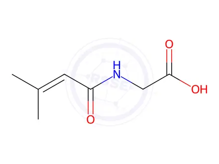 Chemical structure of 3-Methylcrotonyl Glycine