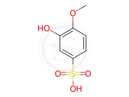 Chemical structure of 3-Hydroxy-4-methoxybenzenesulfonic Acid