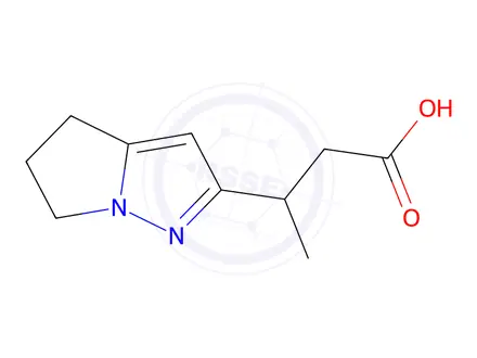 Chemical structure of 3-(5,6-Dihydro-4H-pyrrolo[1,2-b]pyrazol-2-yl)butanoic acid