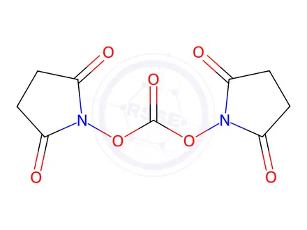 Chemical structure of Di(N-succinimidyl) Carbonate