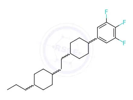 Chemical structure of 1,2,3-Trifluoro-5-[trans-4-[2-(trans-4-propylcyclohexyl)ethyl]cyclohexyl]benzene