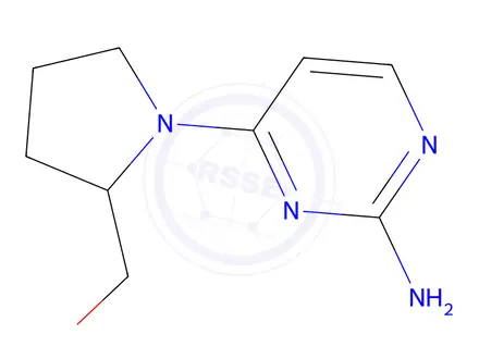 Chemical structure of [1-(2-aminopyrimidin-4-yl)pyrrolidin-2-yl]methanol