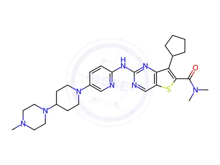 Chemical structure of Fovinaciclib
