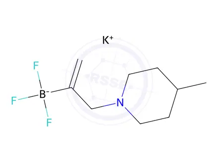 Chemical structure of Potassium 3-(4-Methylpiperidinyl)prop-1-en-2-yltrifluoroborate