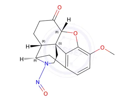 Chemical structure of N-Desmethyl N-Nitroso Hydrocodone