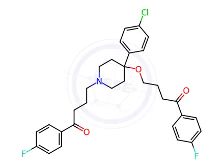 Chemical structure of N,O-Fluorophenylbutyryl Haloperidol