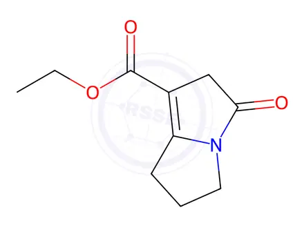Chemical structure of Ethyl 5-oxo-2,3,5,6-tetrahydro-1H-pyrrolizine-7-carboxylate