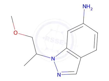 Chemical structure of 1-(1-Methoxypropan-2-yl)-1h-indazol-6-amine