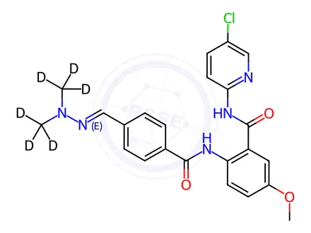 Chemical structure of Betrixaban d6