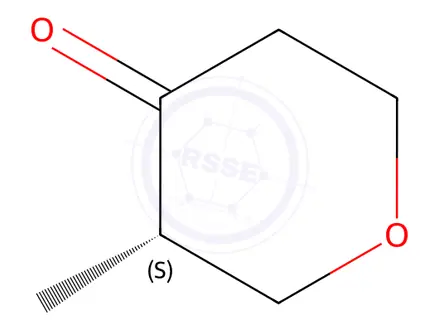 Chemical structure of (3S)-3-methyltetrahydropyran-4-one