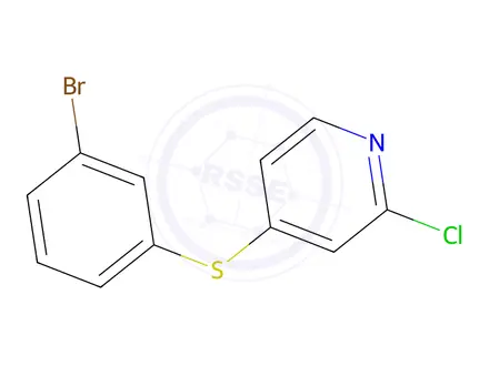 Chemical structure of 4-[(3-bromophenyl)sulfanyl]-2-chloropyridine