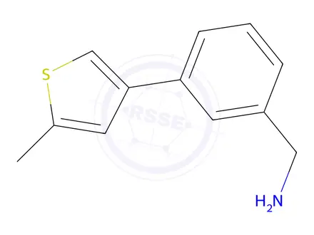 Chemical structure of (3-(5-Methylthiophen-3-yl)phenyl)methanamine