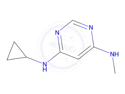 Chemical structure of 4-n-Cyclopropyl-6-n-methylpyrimidine-4,6-diamine