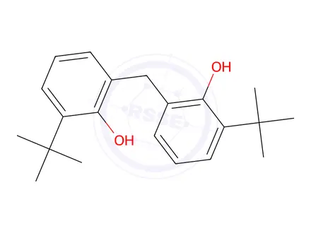 Chemical structure of 2,2'-methylenebis[6-tert-butylphenol]
