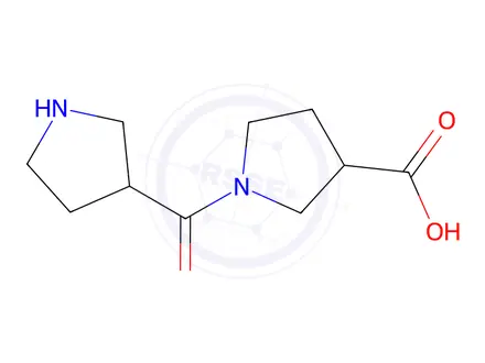 Chemical structure of 1-(Pyrrolidine-3-carbonyl)pyrrolidine-3-carboxylic acid