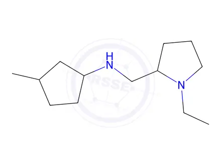 Chemical structure of n-((1-Ethylpyrrolidin-2-yl)methyl)-3-methylcyclopentan-1-amine