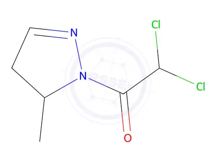 Chemical structure of 2,2-Dichloro-1-(5-methyl-4,5-dihydro-1H-pyrazol-1-yl)ethanone