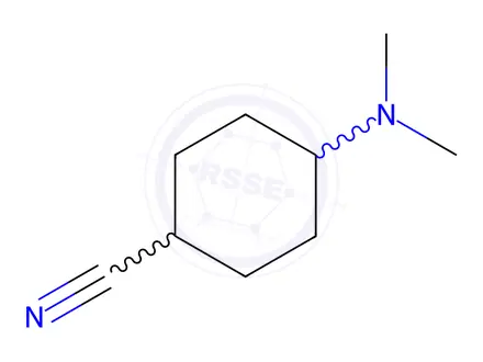 Chemical structure of 4-(Dimethylamino)cyclohexanecarbonitrile