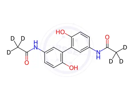 Chemical structure of Acetaminophen Dimer-d6