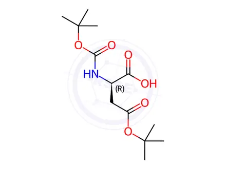 Chemical structure of Boc-D-aspartic acid-beta-tert-butyl ester dicyclohexylammonium salt