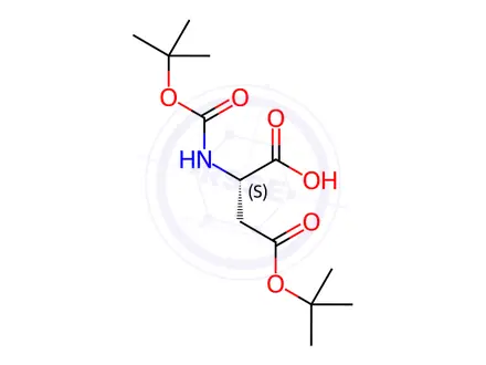Chemical structure of Boc-Asp(OtBu)-OH