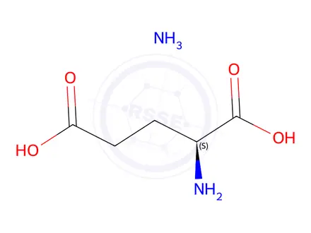 Chemical structure of Ammonium (S)-2-amino-4-carboxybutanoate