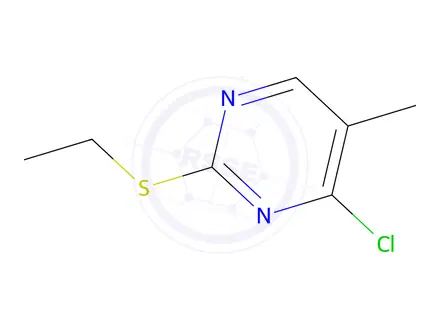 Chemical structure of 4-chloro-2-ethylsulfanyl-5-methyl-pyrimidine