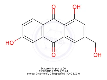 Chemical structure of Diacerein Impurity 20