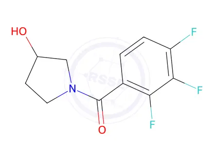 Chemical structure of 1-(2,3,4-trifluorobenzoyl)pyrrolidin-3-ol