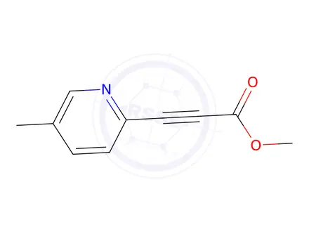 Chemical structure of methyl 3-(5-methylpyridin-2-yl)prop-2-ynoate