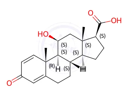 Chemical structure of Prednisolone Impurity 141