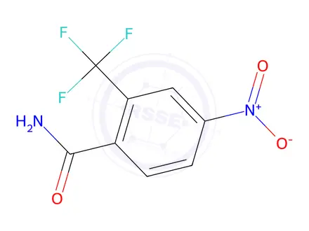 Chemical structure of 4-Nitro-2-(trifluoromethyl)benzamide