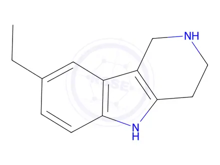 Chemical structure of 8-Ethyl-2,3,4,5-tetrahydro-1H-pyrido[4,3-b]indole