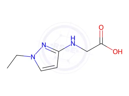 Chemical structure of N-(1-ethyl-1H-pyrazol-3-yl)glycine