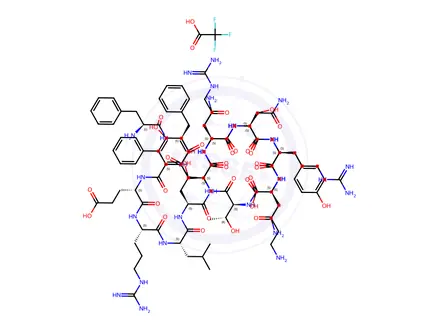 Chemical structure of FGF basic (93-110) (human, bovine) trifluoroacetate salt